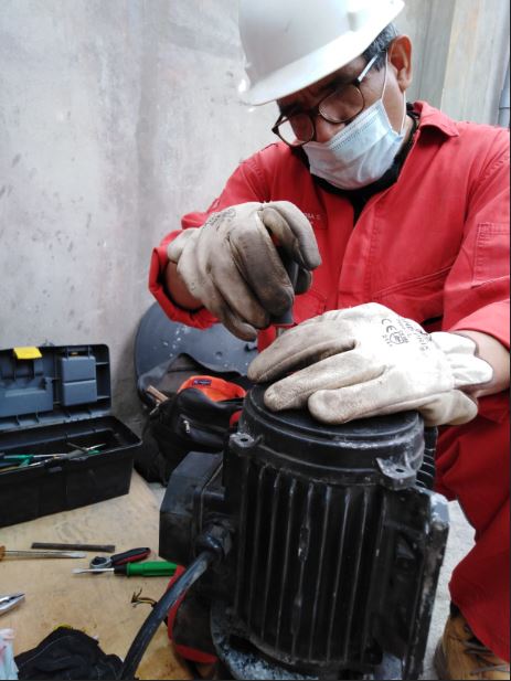 Ejemplo de Mantenimiento de Moto-bomba Mantenimiento de Equipos Eléctricos